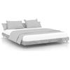 vidaXL Struttura per letto grigio cemento 120x200 cm Materiale a base di legno