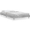 vidaXL Struttura per letto grigio cemento 90x200 cm Materiale a base di legno