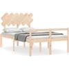 vidaXL letto vidaXL Senior con testata in legno massiccio