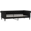 vidaXL Letto da giorno nero 100x200 cm in Pelle finta