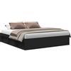 vidaXL Struttura letto nera 180x200 cm
