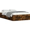 vidaXL Struttura letto in rovere fumé 120x190 cm