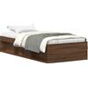 vidaXL Struttura letto in rovere marrone 75 x 190 cm