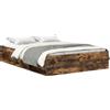 vidaXL Struttura letto in rovere fumé 120x200 cm