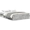 vidaXL Struttura letto grigio 150x200 cm