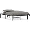 vidaXL Struttura letto in metallo nero 120x190 cm
