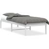 vidaXL Struttura letto in metallo bianca 80x200 cm