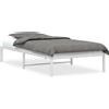 vidaXL Struttura letto in metallo bianco 100x190 cm