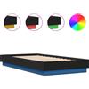 vidaXL Struttura letto con LED nero 75x190 cm
