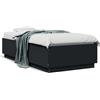 vidaXL Giroletto con LED nero 75x190 cm in materiale ligneo