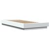vidaXL Struttura letto bianco 90x190 cm in legno