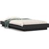 vidaXL Struttura del letto nera 75x190 cm in materiale ligneo