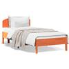 vidaXL Letto in legno massiccio senza materasso cera marrone 100x200 legno di pino