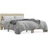 vidaXL Struttura letto rovere Sonoma 120x200 cm in legno e metallo