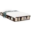 vidaXL Struttura del letto in rovere marrone 75x190 cm Materiale a base di legno