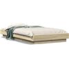 vidaXL Struttura per letto in rovere Sonoma 100x200 cm Materiale a base di legno