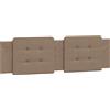 vidaXL Cuscino per testiera "Zara" cappuccino-marrone 180 cm in Pelle finta