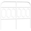 vidaXL Testiera di ricambio in metallo bianco 120 cm