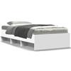vidaXL Struttura letto bianco 75x190 cm in legno