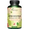 Vegavero Riso Rosso Plus | 120 capsule | con monacolina K, coenzima Q10, estratti di carciofo e bergamotto | vegano