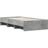 vidaXL Struttura per letto grigio cemento 90x190 cm Materiale a base di legno