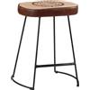 vidaXL Sgabello da bar 2 pezzi marrone scuro 40x29,5x53 cm