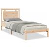 vidaXL Letto in legno massiccio Extra Lungo senza materasso 100x220 cm