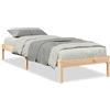 vidaXL Letto in legno massiccio Extra Lungo senza materasso 100x220 cm legno di pino
