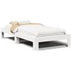 vidaXL Letto in legno massiccio senza materasso bianco 90x190 cm in legno di pino