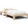 vidaXL Letto in legno massiccio senza materasso 100x200 cm in legno di pino