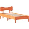 vidaXL Letto in legno massiccio senza materasso cera marrone 75x190 cm legno di pino