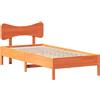 vidaXL Letto in legno massiccio senza materasso cera marrone 90x190 cm legno di pino