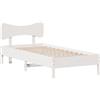 vidaXL Letto in legno massiccio senza materasso bianco 100x200 cm in legno di pino