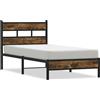 vidaXL Struttura letto senza materasso con testiera rovere Sonoma 107x203 cm