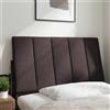 vidaXL Cuscino per testiera "Hanko" marrone scuro 80 cm in tessuto