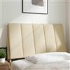 vidaXL Cuscino per testiera "Hanko" crema 80 cm in tessuto
