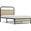 vidaXL Struttura letto senza materasso 100x190 cm Materiale a base di legno rovere Sonoma