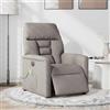 vidaXL Sedia da Massaggio Elettrica Tessuto Taupe