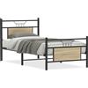 vidaXL Struttura letto senza materasso rovere Sonoma 80x200 cm materiale a base di legno