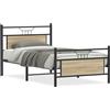 vidaXL Struttura letto senza materasso rovere Sonoma 107x203 cm materiale a base di legno