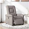 vidaXL Sedia da Massaggio Elettrica Tessuto Taupe