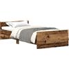 vidaXL Struttura letto senza materasso in legno di recupero 75x190 cm Materiale a base di legno