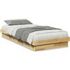 vidaXL Letto in legno massiccio senza materasso 75x190 cm in legno di quercia