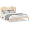 vidaXL Letto in legno massiccio extra lungo senza materasso 140x210 cm