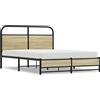 vidaXL Struttura letto senza materasso 140x200 cm Materiale a base di legno rovere Sonoma