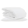 vidaXL Coperta estiva vidaXL con cuscini, 2 pezzi, bianca, imbottita in piuma