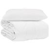 vidaXL Coperta estiva vidaXL con cuscini, 2 pezzi, colore bianco, in microfibra