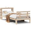 vidaXL Struttura letto con testiera senza materasso 75x190 cm
