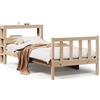vidaXL Letto in legno massiccio senza materasso 90x190 cm pino