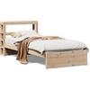 vidaXL Struttura letto con testiera senza materasso 75x190 cm